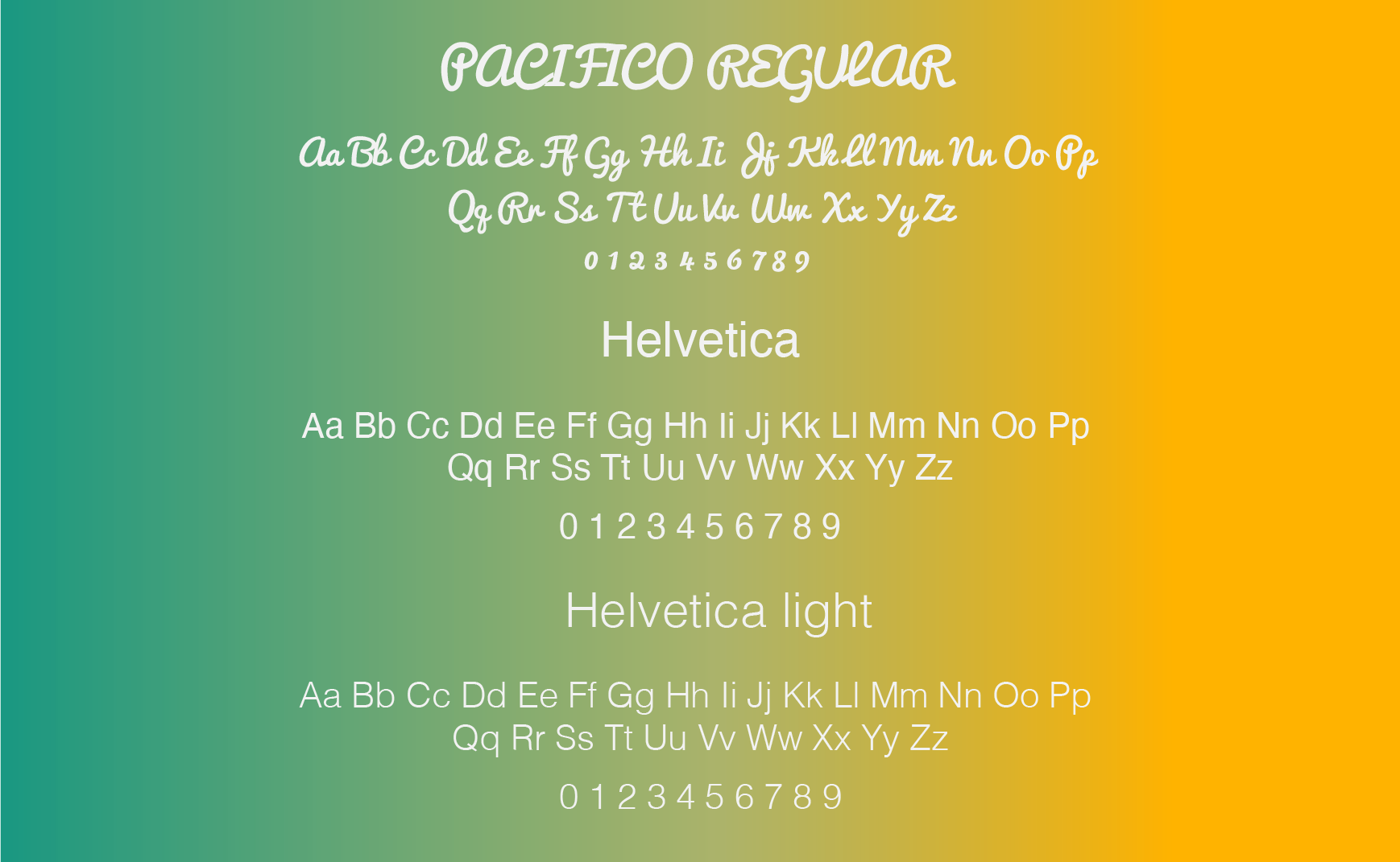 Tipografía West Side