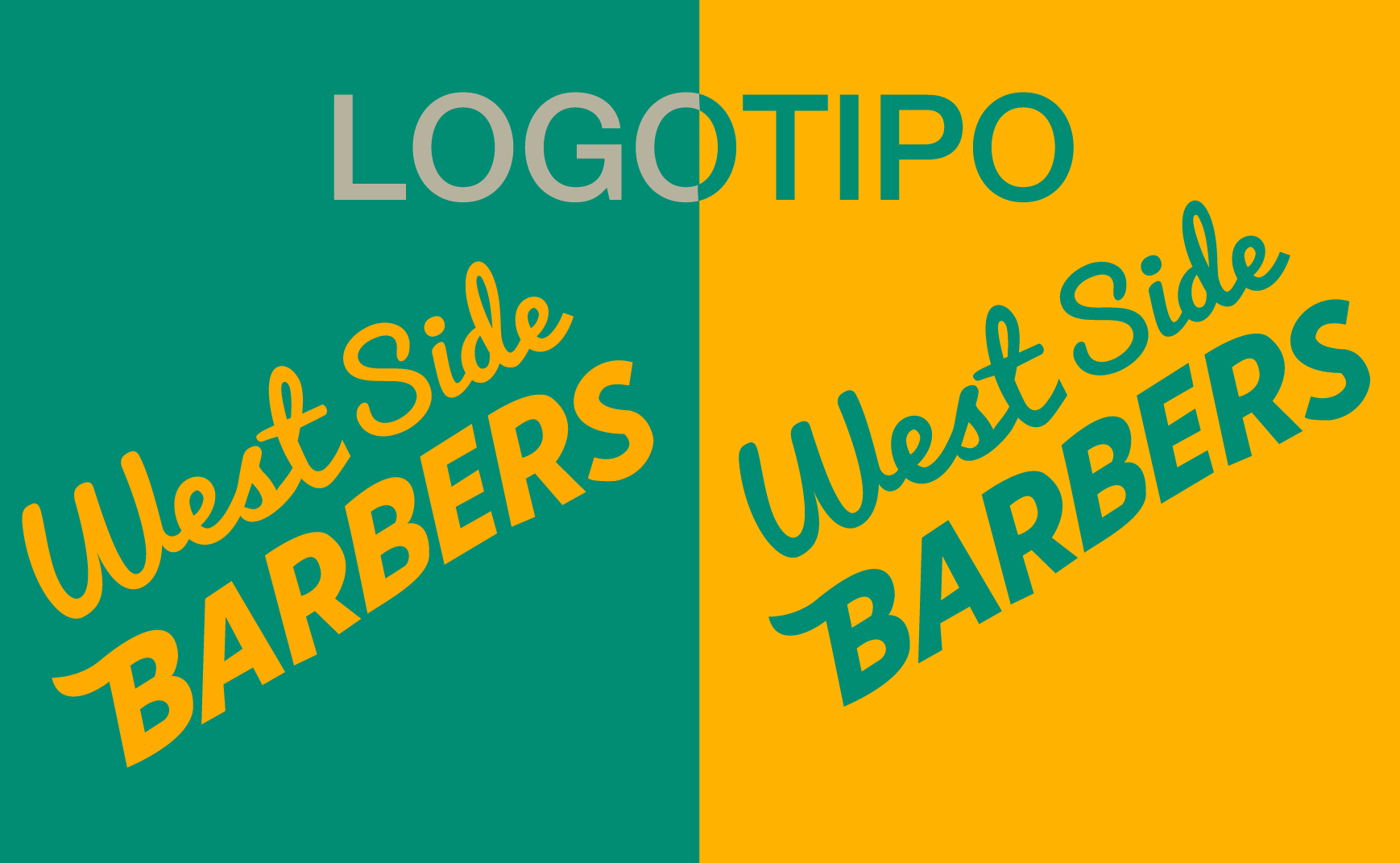 West Side Barbers — Logo Versión